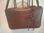 Grote bowling bag chocoladebruin leer, Ophalen of Verzenden, Nieuw, Bruin, Overige typen