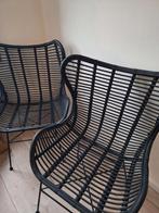 Zwarte rieten stoelen, Ophalen, Zo goed als nieuw, Rotan