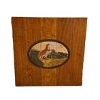 Beschilderde houten paneel met een Patrijs Frankrijk, begin, Antiek en Kunst, Ophalen