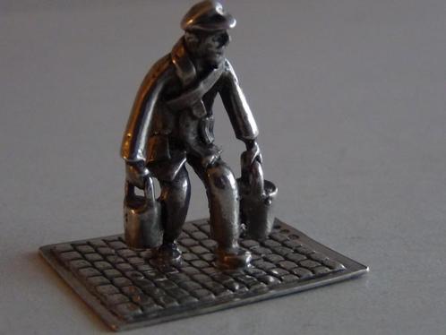 Miniatuur zilver CD4 man +  2 emmers zilveren miniaturen, Antiek en Kunst, Antiek | Goud en Zilver, Zilver, Verzenden