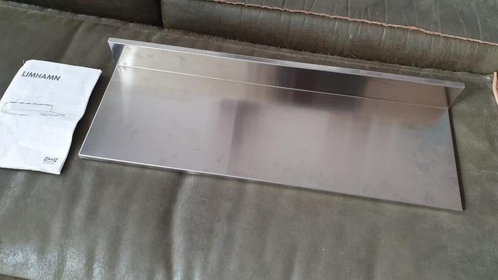 Design 90s IKEA wandplank - RVS, Huis en Inrichting, Woonaccessoires | Wandplanken en Boekenplanken, Zo goed als nieuw, Ophalen of Verzenden