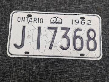 Kentekenplaat Ontario Canada nummerbord Nummerplaat License  beschikbaar voor biedingen