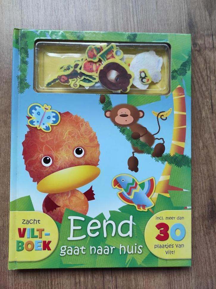 Eend gaat naar huis - kinderboek met vilten plaatjes, Boeken, Kinderboeken | Baby's en Peuters, Gelezen, 3 tot 4 jaar, Uitklap-, Voel- of Ontdekboek