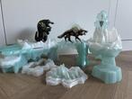 Schleich ijsfort incl. twee monsters, Ophalen of Verzenden, Zo goed als nieuw
