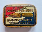 D.Spaander Wormerveer kroonpennen blikje, Ophalen of Verzenden, Gebruikt, Overige, Overige merken