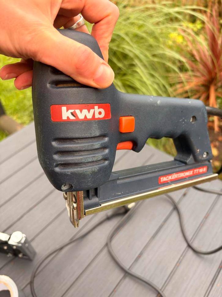 KWB Elektrische Tacker - Professioneel, Doe-het-zelf en Verbouw, Gereedschap | Handgereedschap, Gebruikt, Ophalen of Verzenden