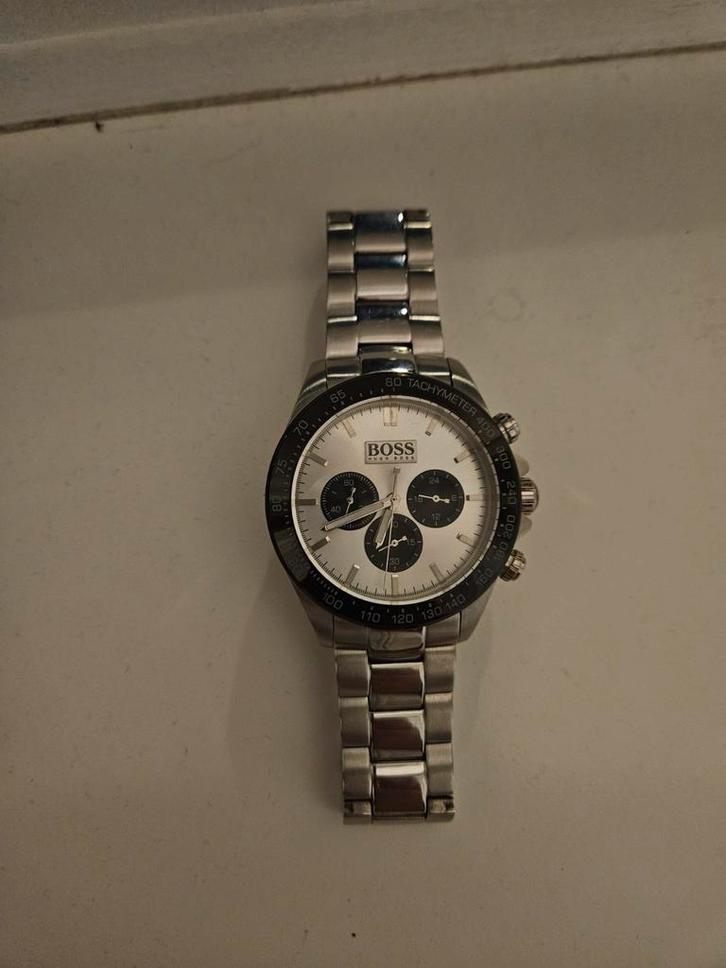 Hugo BOSS Herenhorloge, Sieraden, Tassen en Uiterlijk, Horloges | Heren, Zo goed als nieuw, Polshorloge, Overige merken, Staal