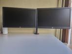 Dubbele monitor opstelling HP P232 en E231, 23 inch, Computers en Software, Monitoren, Ophalen, VGA, Zo goed als nieuw, Hewlet Packard HP