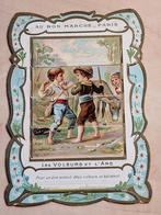 66) ORIGINELE CHROMOLITHO AU BON MARCHE LES VOLEURS ET L'ANE, Ophalen of Verzenden, Gebruikt, Overige typen