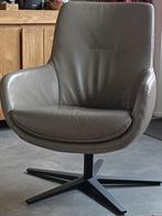 Stijlvolle lederen draaifauteuil / draaistoel, Huis en Inrichting, Ophalen, Gebruikt, Minder dan 75 cm, Modern