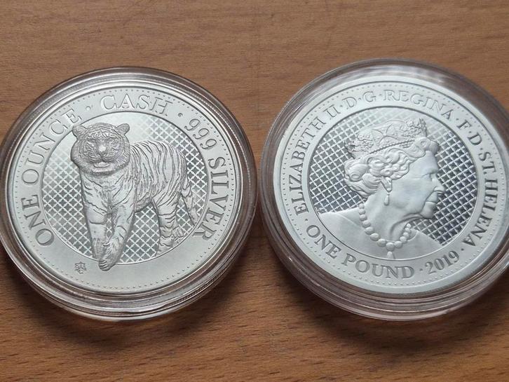 One Ounce Cash 999 Silver. Oplage: 3.000 stuks wereldwijd!, Postzegels en Munten, Edelmetalen en Baren, Zilver, Ophalen of Verzenden