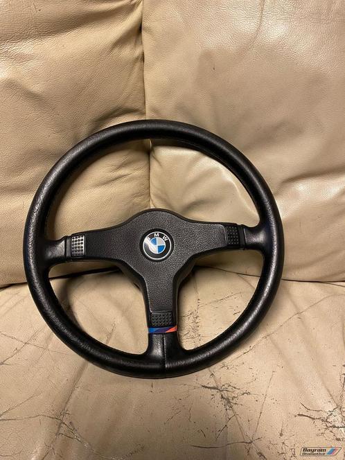 Bmw E30 mtechnik stuur zwart leder M3 E34 E24 3-serie E32, Auto-onderdelen, Besturing, BMW, Gebruikt, Ophalen of Verzenden
