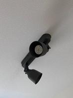 Zwarte plafondlamp met 2 lampen, Ophalen, Zo goed als nieuw