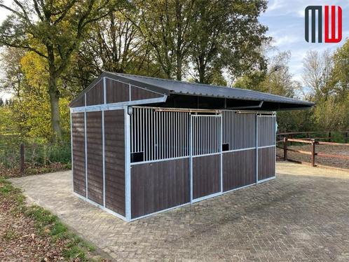 Onderhoudsvrije buitenstallen nieuw, Dieren en Toebehoren, Stalling en Weidegang, Opfok, Stalling, Weidegang, 4 paarden of pony's of meer