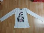 Wit longsleeve *Meisje*, Meisje, Ophalen of Verzenden, Zo goed als nieuw, Shirt of Longsleeve
