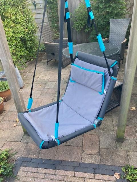 Schommel Nestschommel Hudora 72165 Hollywood, Kinderen en Baby's, Speelgoed | Buiten | Speeltoestellen, Zo goed als nieuw, Schommel