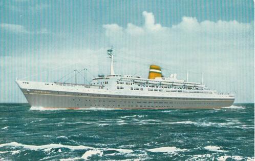 s.s STATENDAM JAREN 50 ZEER MOOIE KAART KH226, Verzamelen, Ansichtkaarten | Themakaarten, Ongelopen, 1940 tot 1960, Voertuig, Ophalen of Verzenden