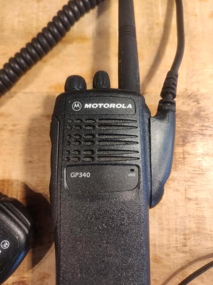 Motorola GP340 Portofoon Set, Telecommunicatie, Portofoons en Walkie-talkies, Gebruikt, Portofoon of Walkie-talkie, 5 tot 15 km