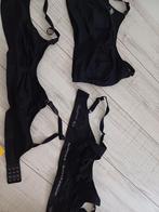 3 Zwarte BH's - Maat M - Stretch, NOPPIES, Ophalen of Verzenden, Zwart, BH
