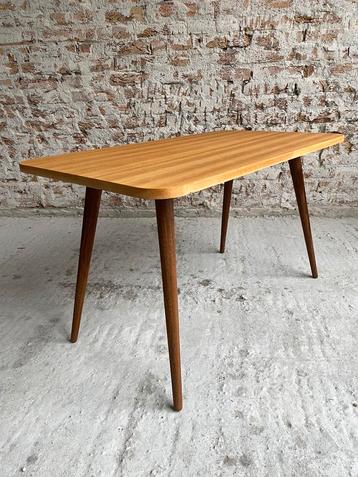 Vintage Mid-Century Modern salontafel bijzettafel opgeknapt