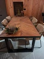Eettafel, Huis en Inrichting, Tafels | Eettafels, Ophalen, Gebruikt, 200 cm of meer, 50 tot 100 cm