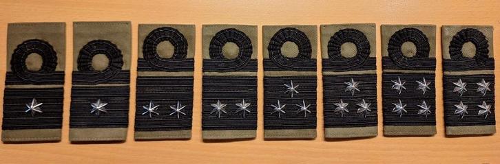 Camouflage Epauletten Vlagofficieren KM en Mariniers., Verzamelen, Militaria | Algemeen, Marine, Embleem of Badge, Nederland, Ophalen of Verzenden