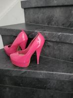 Roze plateau pumps, Kleding | Dames, Schoenen, Ophalen of Verzenden, Zo goed als nieuw, Roze