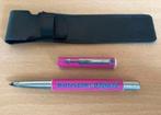 Paarse Parker Vector met opschrift "Rotterdams Dagblad"., Gebruikt, Met reclame, Parker, Balpen