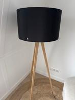 Zuiver Tripod Vloerlamp/ Staande driepoot lamp Wood Zwart, Ophalen, Zo goed als nieuw, Hout, 150 tot 200 cm