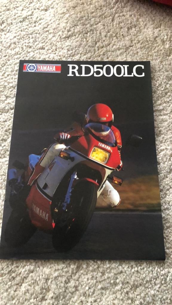 Yamaha RD500LC brochure, Ophalen of Verzenden, Zo goed als nieuw