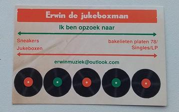 Gezocht: Jukeboxen, Sneakers, Platen beschikbaar voor biedingen