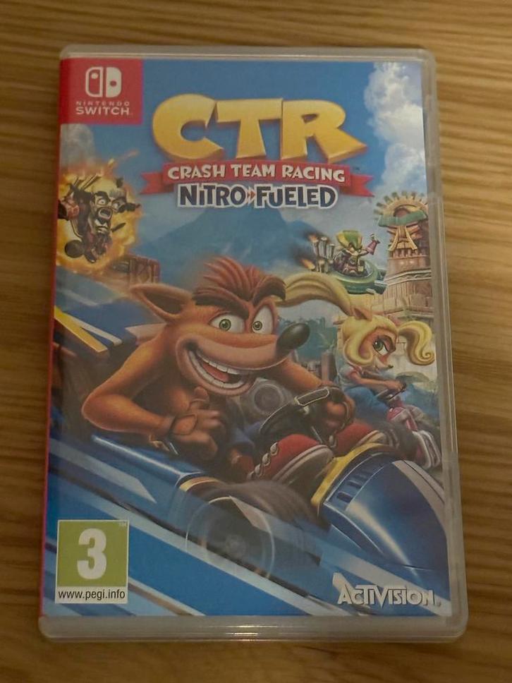 CTR Crash Team Racing Nitro-Fueled Nintendo Switch, Spelcomputers en Games, Games | Nintendo Switch, Zo goed als nieuw, Racen en Vliegen
