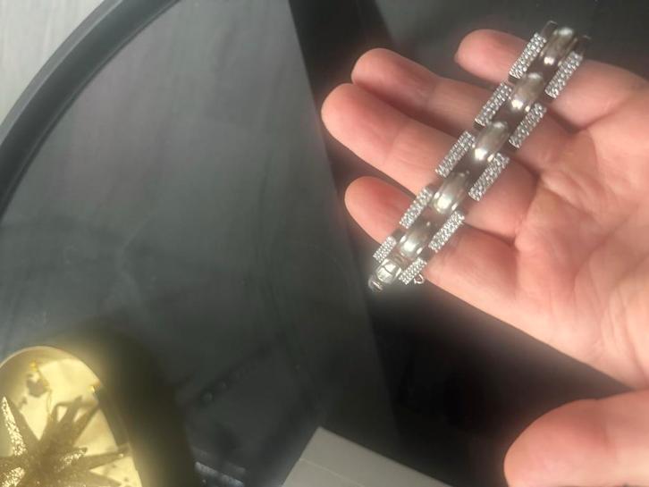 ( Diamonds are forever editie) budha to budha, Sieraden, Tassen en Uiterlijk, Armbanden, Gebruikt, Zilver, Ophalen