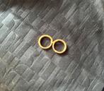 Gouden oorbellen creolen 14 krt, Sieraden, Tassen en Uiterlijk, Oorbellen, Ophalen of Verzenden, Zo goed als nieuw, Knopjes of Stekers
