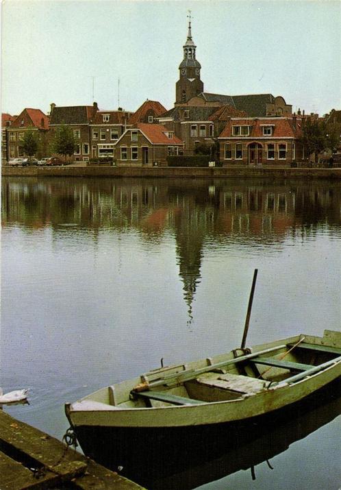 Groeten uit Blokzijl - gezicht op - 1976 gelopen, Verzamelen, Ansichtkaarten | Nederland, Gelopen, Overijssel, 1960 tot 1980, Ophalen of Verzenden