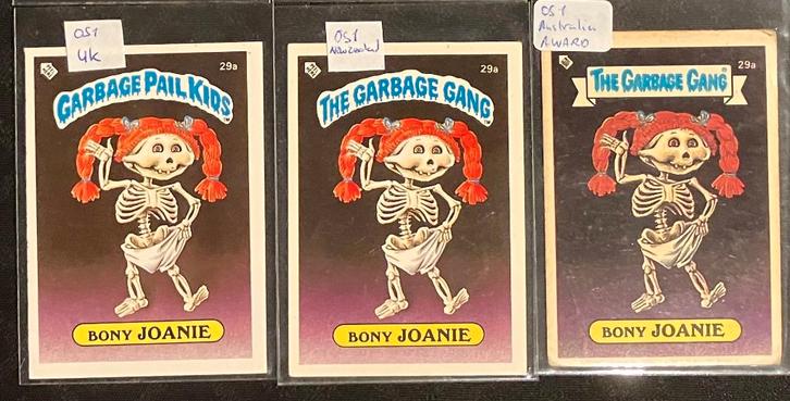 Garbage Pail Kids (GPK) OS1 29a UK, NZ, AUS, Hobby en Vrije tijd, Stickers en Plaatjes, Meerdere stickers, Ophalen of Verzenden
