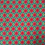 Lap tricot met bloemen, 120 cm of meer, Nieuw, Ophalen of Verzenden, Katoen