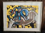 Herman Brood Zeefdruk “Bulls Ride”, Antiek en Kunst, Ophalen of Verzenden