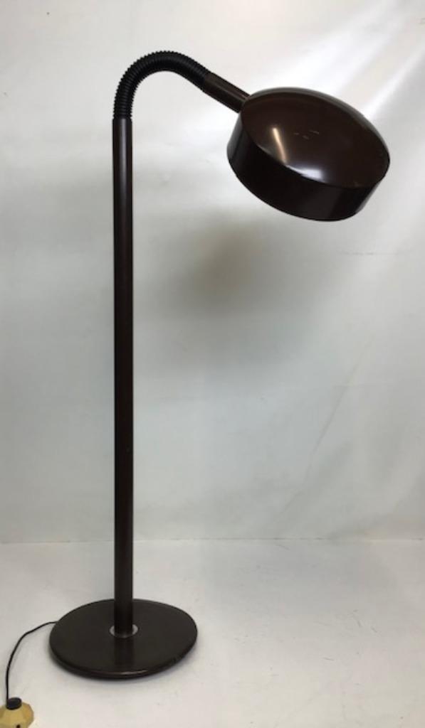 Bruine vloerlamp uit jaren '70 Hala Zeist, Huis en Inrichting, Lampen | Vloerlampen, Zo goed als nieuw, 150 tot 200 cm, Metaal