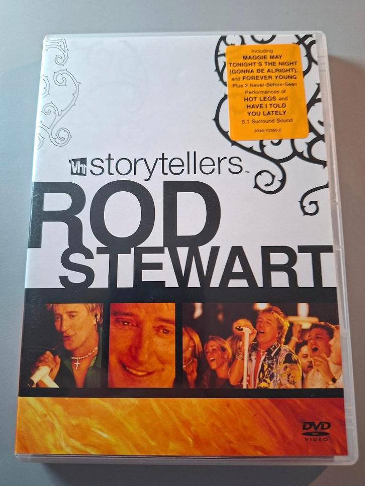 DVD:  ROD STEWART  -  Storytellers, Cd's en Dvd's, Dvd's | Muziek en Concerten, Zo goed als nieuw, Muziek en Concerten, Alle leeftijden