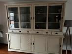 Grote vitrinekast met schuifdeuren, Huis en Inrichting, Kasten | Vitrinekasten, Ophalen, Gebruikt, 200 cm of meer, Met lade(s)