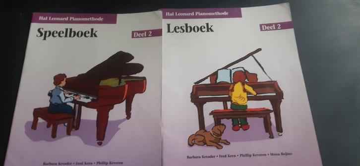 Hal Leonard Pianomethode Lesboek + speelboek dl 2, Muziek en Instrumenten, Bladmuziek, Gebruikt, Les of Cursus, Overige genres