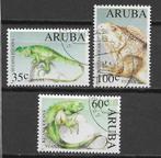 Aruba 1993 Bedreigde dieren Iguana Iguana groene leguaan, Verzenden, Gestempeld
