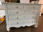 Massief houten ladekast / commode, Ophalen, Gebruikt, 100 tot 150 cm, 5 laden of meer