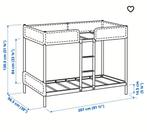 Frame stapelbed, donkergrijs, 90x200 cm. Nieuw., Ophalen, 90 cm, 160 tot 180 cm, Stapelbed