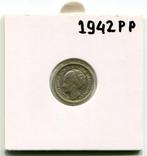 10 cent 1942 Pp  Koningin Wilhelmina, Zilver, Ophalen of Verzenden, 10 cent, Koningin Wilhelmina