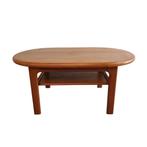 Niels Bach (DK) vintage teakhouten salontafel, Huis en Inrichting, Tafels | Salontafels, Ophalen, Gebruikt, Niels Bach (DK), 100 tot 150 cm