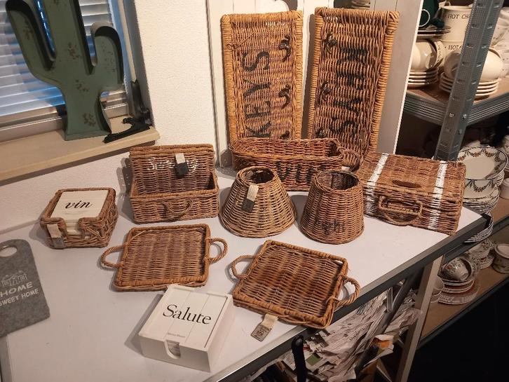 Riviera Maison Rattan accessoires., Huis en Inrichting, Woonaccessoires | Overige, Zo goed als nieuw, Ophalen of Verzenden