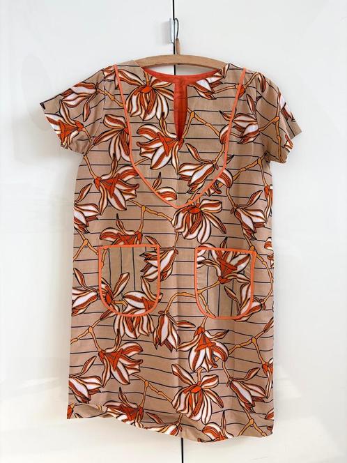 Vintage jurk, tuniek, katoen, vakkundig handgemaakt, maat S, Kleding | Dames, Jurken, Nieuw, Maat 36 (S), Overige kleuren, Boven de knie