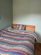 Bed van stijgerhout, Huis en Inrichting, Steigerhout, Tweepersoons, Zo goed als nieuw, 200 cm
